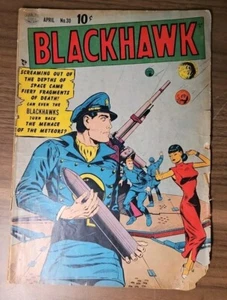 1950 Quality BLACKHAWK #30 Bottom Right Corner Missing Some Tares. - Picture 1 of 7