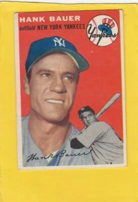 1954 Topps #130 Hank Bauer New York Yankees VG+ Very Good Plus Lot#22400 - Image 1 of 2