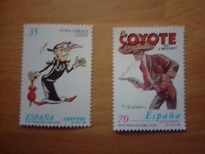 BRIEFMARKEN SPANIEN MNH 1999 COMICS DOÑA URRACA Y EL COYOTE - Bild 1 von 1