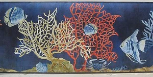  YORK TROPICAL FISH Wallpaper Border 9" - Picture 1 of 5