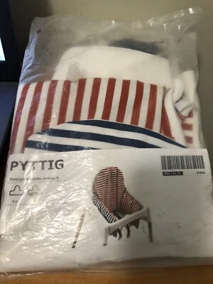 Funda Cojín Silla Alta IKEA Antilop Reversible Pyttig Rojo Blanco Azul Inflable Foto 1 de 4