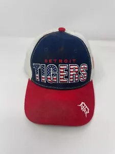 *RARO* Cappello Detroit Tigers Forze Armate Miller Lite Bandiera Americana Rosso/Bianco/Blu - Foto 1 di 6