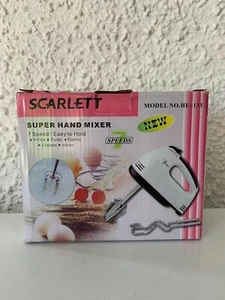 Scarlett Super Hand Mixer Easy To Hold With 7 Speed Adjustment - Picture 1 of 3