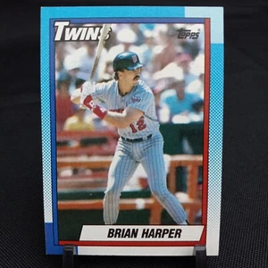 1990 Brian Harper Twins 47 Topps Baseball Sports Trading Card (1A257) - Picture 1 of 3