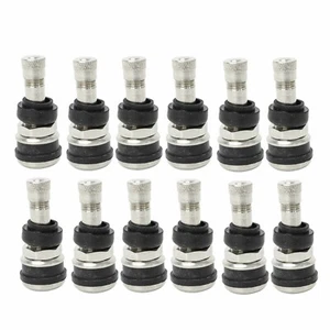 12 KITS TR416 TIRE VALVE STEMS LONG 1 1/2" FITS: .453" & .625" RIM VALVE HOLES - Picture 1 of 5