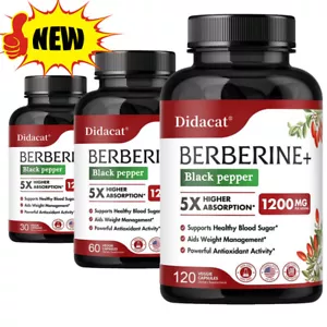 Berberine Extract – Blood Sugar And Heart Health, Cholesterol, Anti-Inflammatory - Picture 1 of 9