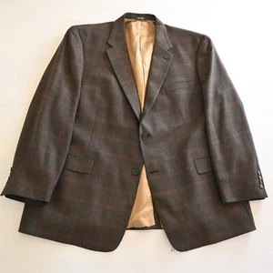 Austin Reed 52R Houndstooth 100% Wool USA Made Mens Blazer Sport Coat Jacket - Picture 1 of 24