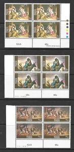 Malta MNH Malta Christmas 1979 Fine Mint Blks of 4 & Used set - Picture 1 of 2