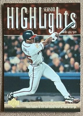 1997 Upper Deck Season Highlights Andruw Jones Atlanta Braves #324 - Image 1 of 2