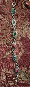 Vintage signiertes Sarah Coventry silberfarbenes Armband 7 3/4" - Bild 1 von 7
