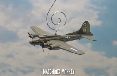 WWII B-17 Bomber Flying Fortress USAF Never Satisfied Christmas Ornament B-17 - Image 1 of 4