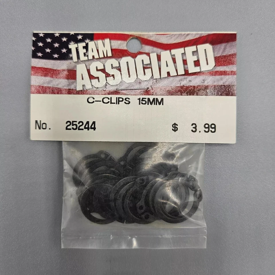 Team Associated 15mm C-Clips (MGT) - ASC25244 - Image 1 of 1