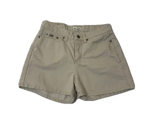 Lee khaki Denim Jeansshorts Damengröße 6 Medium "an der Taille" Besatz Bauch - Bild 1 von 16