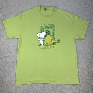 Camisa Snoopy Dole Plantation Para Hombres XL Oahu Hawaii Get Lost Woodstock Camiseta Cacahuetes - Imagen 1 de 9
