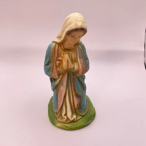 Vintage Columbia Statuary Chalkware Maria Krippe 5,5" Ersatzfigur Krippe - Bild 1 von 10
