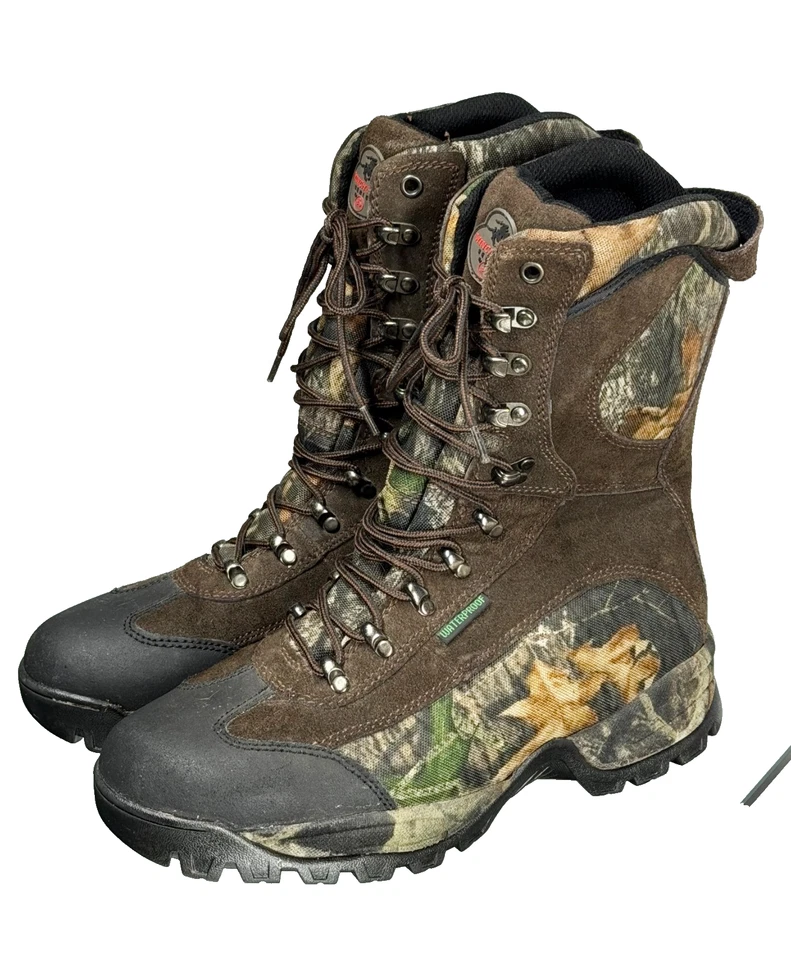Winchester Series Camo Boots Thinsulate Men’s 9.5M Leather Hunting Waterproof - Image 1 of 4