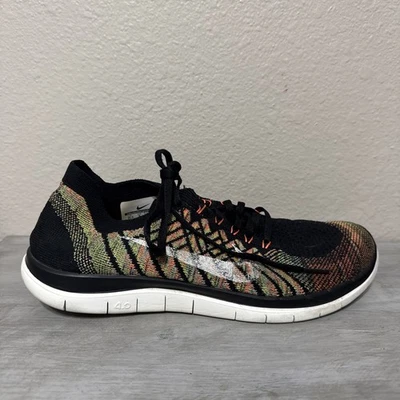 Nike Free 4.0 Flyknit Running Sneakers Women Size 10.5 Athletic Shoes 717076-011 - Image 1 of 4