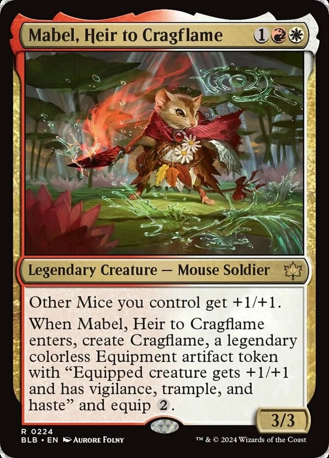 x1 Mabel, Heir to Cragflame - Bloomburrow - NM - MTG - Image 1 of 1