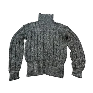 Vintage Liz Claiborne Metallic Black Turtleneck Sweater Sz S Ribbed Knit Cropped - Picture 1 of 5