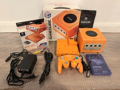 Console Nintendo GameCube avec lecteur Gameboy - Spice Orange - NTSC J - Stock UK - Photo 1/4