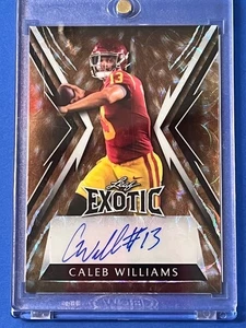 2023 Leaf Exotic - Deer Print #BA-CW1 Caleb Williams 2/5 Auto🔥🔥🔥 - Picture 1 of 3