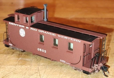 Blackstone Models HOn3 B340951 Moffat Tunnel Herald D&RGW 0503 Long Caboose 2  - Image 1 of 4