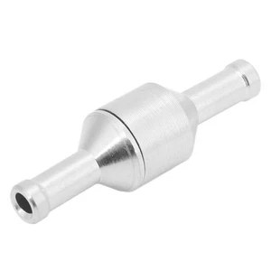 1 Way Nonreturn Check Valve Aluminium Alloy Silver For Water Oil Diesel Petrol - Picture 1 of 21
