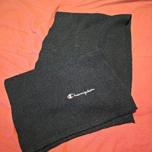 Champion Schwarz Schal Unisex Winter Accessoire Designer Logo Warm - Bild 1 von 3