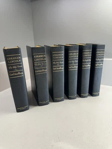 Abraham Lincoln: The Prairie Years & The War Years (6 Volume Set) Carl Sandburg - Picture 1 of 16