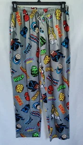 Pigiama uomo grande fumetto Marvel pantaloni lounge grigio uomo ragno Hulk Thor nuovo senza etichette - Foto 1 di 3