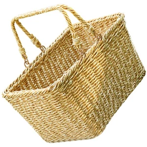 Portable Shopping Basket Grocery Hand-woven Multi-function Vegetable - Bild 1 von 12