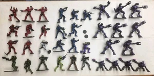 McFarlane Toys  Halo Wars Heroic Collection  Purple Covenant Elite Blue Red Lone - Picture 1 of 4