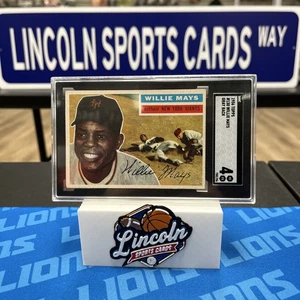 1956 Topps #130 Willie Mays dorso grigio SGC 4 VG-EX - Foto 1 di 1