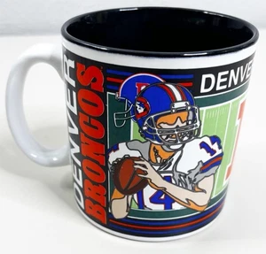 Vintage 4" Denver Broncos Kaffeebecher ~ 12 Oz 1992 Team NFL Sports Impressions EUC - Bild 1 von 5