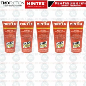 5 X MINTEX CERATEC ANTI SQUEAL BRAKE PAD LUBRICANT GREASE PASTE 75ML TUBES - Picture 1 of 1