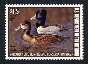 #RW74, $15 Ring-necked Ducks SUPERB-OG-NH, 2008 PSE (graded 98, nh) , Centered ! - Picture 1 of 1