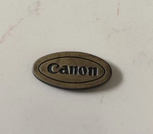 Canon, Nameplate Logo, 1.5" x .75", Gold & Black - Picture 1 of 4