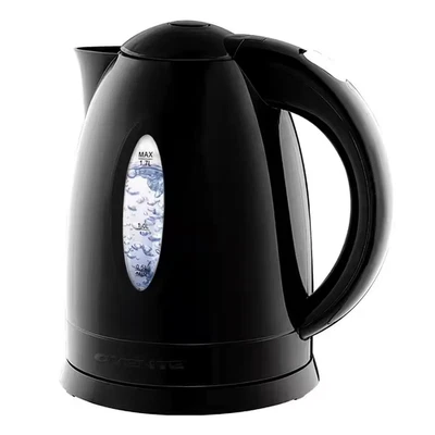 Hervidor eléctrico 1,7 L negro sin Bpa, caldera de agua de calefacción rápida con apagado automático Foto 1 de 4