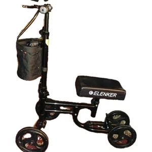 Elenker Medical Scooter Adjustable and Steerable Knee Walker with front basket - Picture 1 of 5