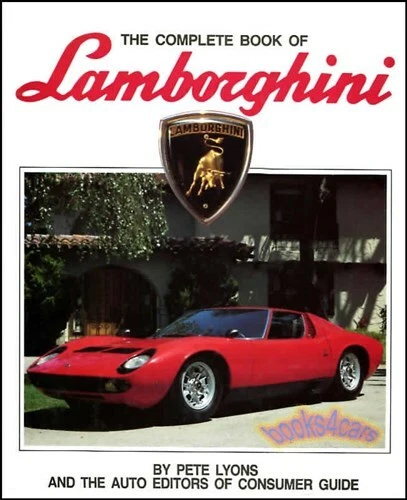 LAMBORGHINI BOOK COMPLETE LYONS COUNTACH MIURA ESPADA - Image 1 of 1
