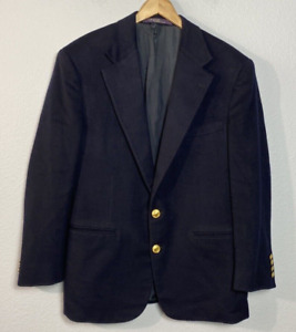 Vintage Polo Ralph Lauren Purple Label Hand Made in USA Blazer Jacket 40R Navy