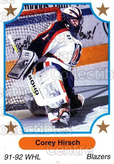 1991-92 7th Inning Sketch WHL #76 Corey Hirsch - Image 1 of 1