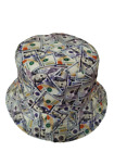 Dollar Notes Bucket Hat Reversible Unisex One size Birthday Promotion Party