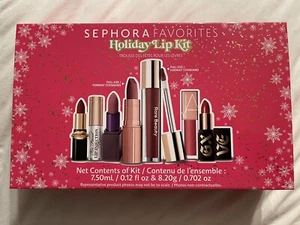 Sephora Favorites Holiday Lip Kit Essential Lipstick Wardrobe 7pc Gift Set 2022 - Picture 1 of 20