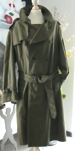 Burberry trench 52 (circa 44 46) verde cachi scintillante nuovo