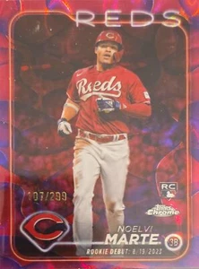 2024 Topps Chrome Sapphire Update #USCS187 Noelvi Marte Purple Lava Lamp /299 - Picture 1 of 4