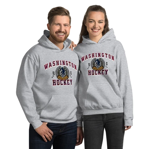 Washington Hockey Hoodies | Sizes SML to 5XL | Hockey Team Hoodies Cover