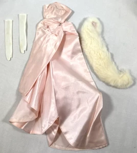 VTG BARBIE ENCHANTED EVENING #993 DRESS GLOVES FUR STOLE - Picture 1 of 20