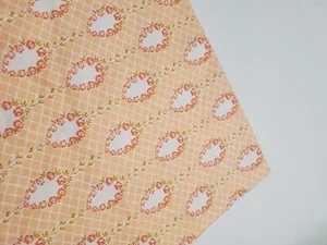 Fig Tree Fabric Butterscotch Moda Peach  Oval Floral Green Sew Quilt FAT QUARTER - Picture 1 of 1