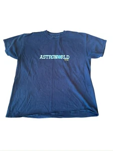 Astroworld Travis Scott T-Shirt Uomo Grande Grigio Vorrei Tu fossi Qui - Foto 1 di 6